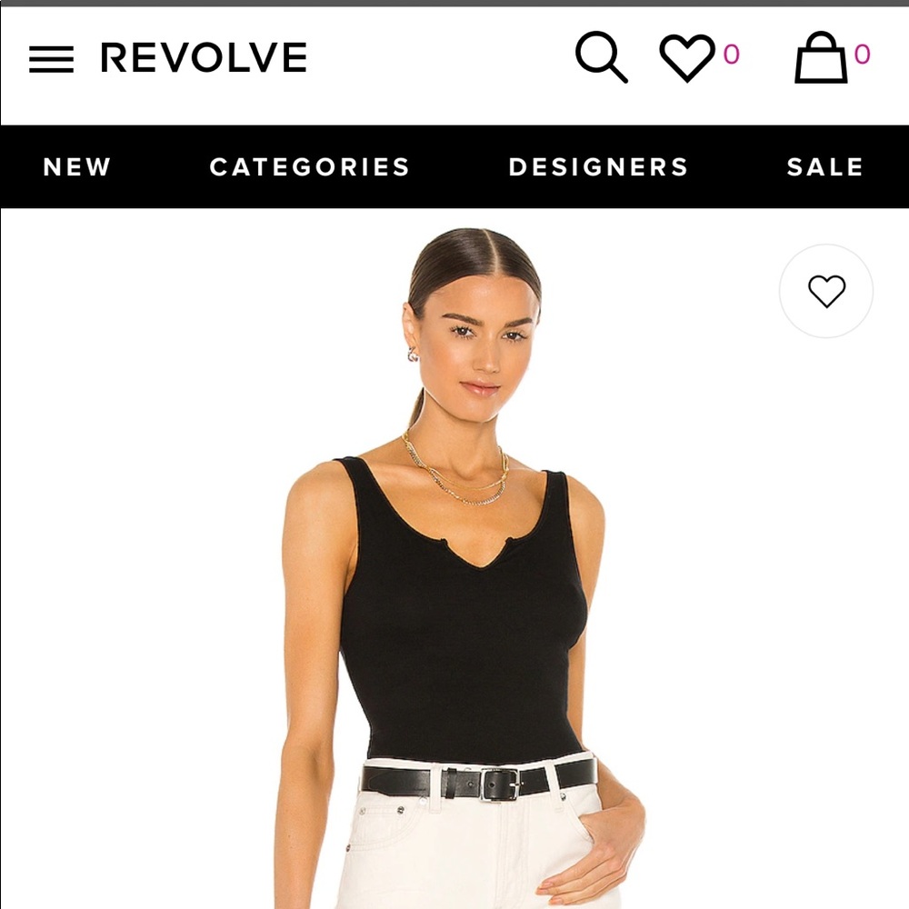 Revolve Notch Ribbed Tank